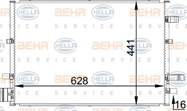 Радиатор кондиционера BEHR/HELLA 8FC 351 318-361