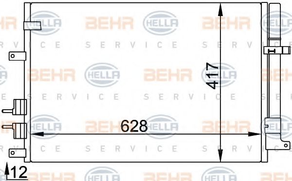 Радиатор кондиционера BEHR/HELLA 8FC 351 318-431