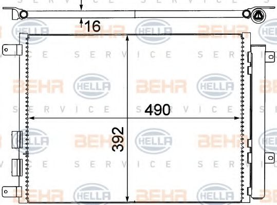 Радиатор кондиционера behrhella 8FC 351 318-641