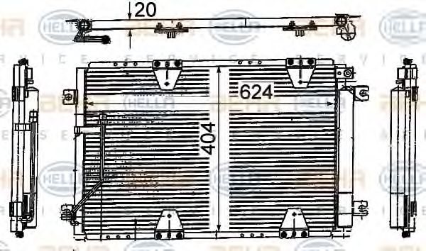 Радиатор кондиционера BEHR/HELLA 8FC 351 318-781