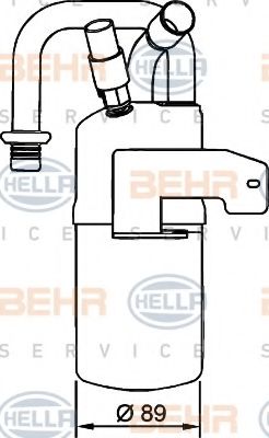 Осушитель кондиционера BEHR/HELLA 8FT 351 335-011