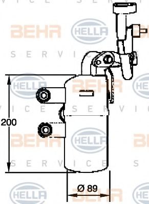 Осушитель кондиционера BEHR/HELLA 8FT 351 335-111