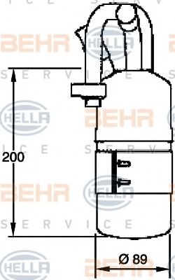 Осушитель кондиционера BEHR/HELLA 8FT 351 335-121
