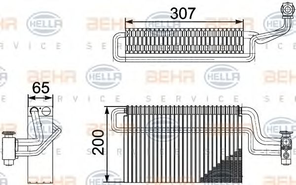 Испаритель кондиционера BEHR/HELLA 8FV 351 336-111