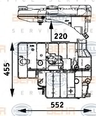 Расширительный бачок BEHR/HELLA 8MA 376 705-191