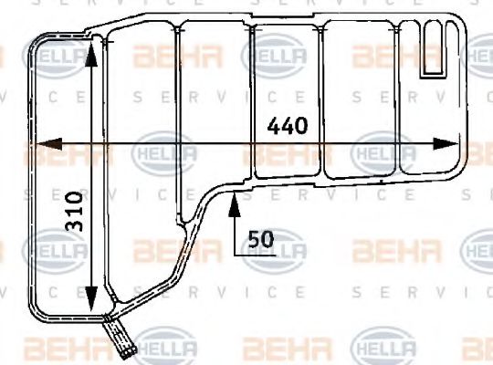 Расширительный бачок BEHR/HELLA 8MA 376 705-201