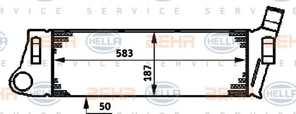 Интеркулер BEHR/HELLA 8ML 376 719-031