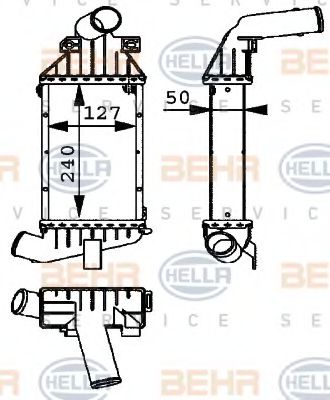Интеркулер BEHR/HELLA 8ML 376 723-121