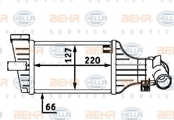 Интеркулер BEHR/HELLA 8ML 376 723-411