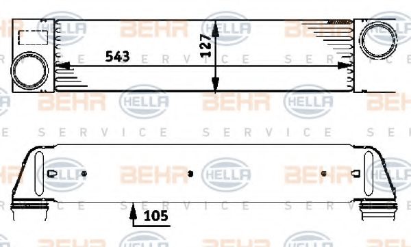 Интеркулер BEHR/HELLA 8ML 376 723-451