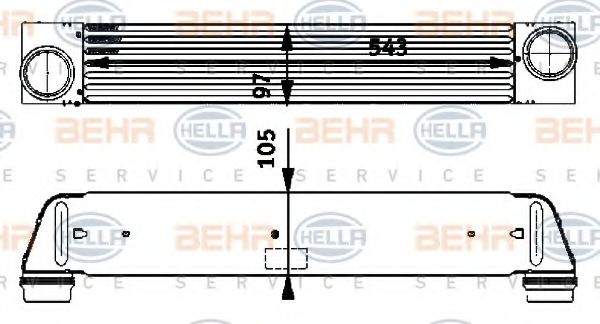 Интеркулер BEHR/HELLA 8ML 376 723-501