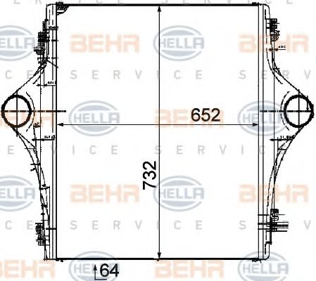 Интеркулер behrhella 8ML 376 723-751
