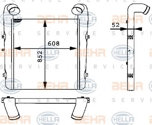 Интеркулер behrhella 8ML 376 724-001