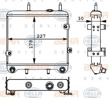 Масляный радиатор BEHR/HELLA 8MO 376 725-461