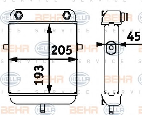 Масляный радиатор behrhella 8MO 376 726-001