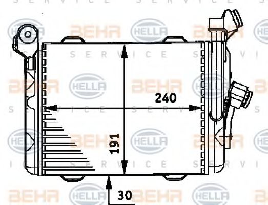 Масляный радиатор BEHR/HELLA 8MO 376 726-011