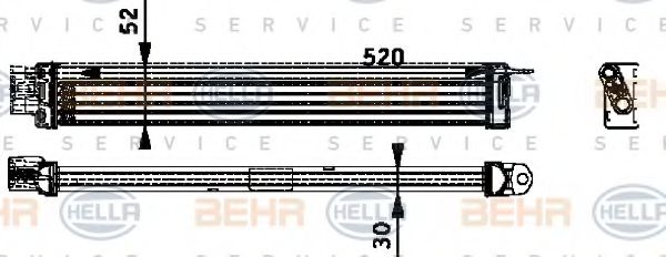 Масляный радиатор BEHR/HELLA 8MO 376 726-211