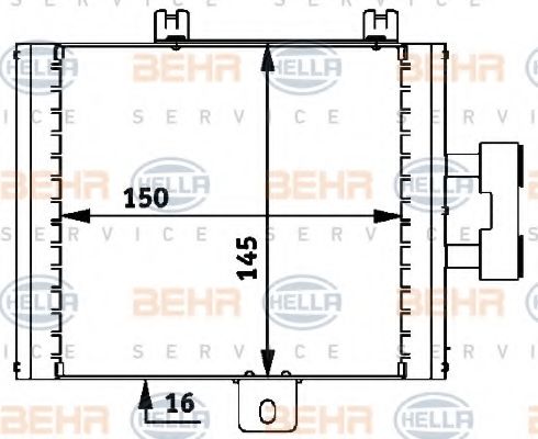 Масляный радиатор BEHR/HELLA 8MO 376 726-271