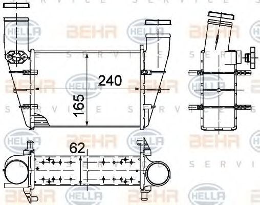 Интеркулер BEHR/HELLA 8ML 376 727-581