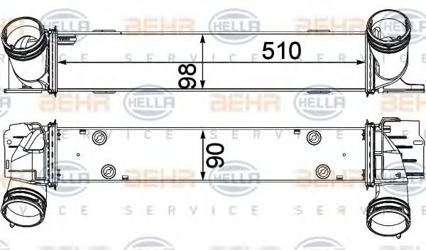 Интеркулер BEHR/HELLA 8ML 376 731-791