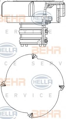 Крышка расширительного бачка BEHR/HELLA 8MY 376 743-451
