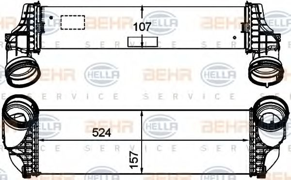 Интеркулер BEHR/HELLA 8ML 376 746-261