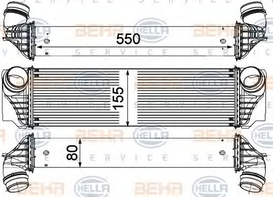 Интеркулер BEHR/HELLA 8ML 376 746-401