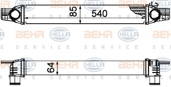 Интеркулер BEHR/HELLA 8ML 376 746-531