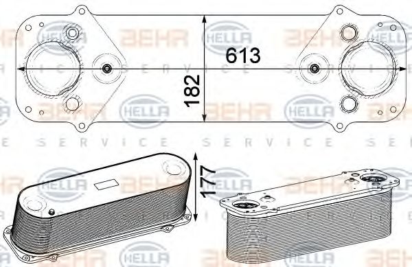 Интеркулер BEHR/HELLA 8ML 376 750-501