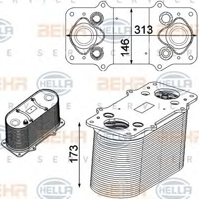 Интеркулер BEHR/HELLA 8ML 376 750-511