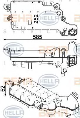 Расширительный бачок BEHR/HELLA 8MA 376 750-611