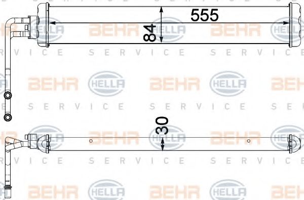 Масляный радиатор коробки передач BEHR/HELLA 8MO 376 750-771