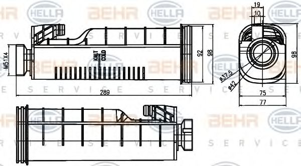 Расширительный бачок BEHR/HELLA 8MA 376 755-091
