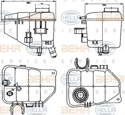 Расширительный бачок BEHR/HELLA 8MA 376 755-221