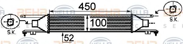 Интеркулер BEHR/HELLA 8ML 376 755-731