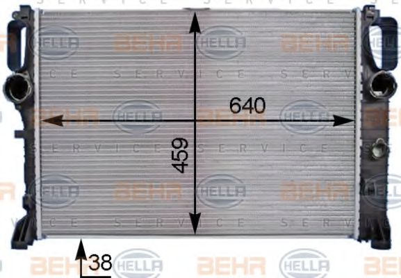 Радиатор охлаждения двигателя BEHR/HELLA 8MK 376 769-791