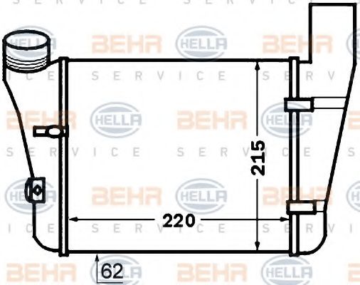 Интеркулер BEHR/HELLA 8ML 376 776-081