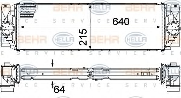 Интеркулер BEHR/HELLA 8ML 376 777-391