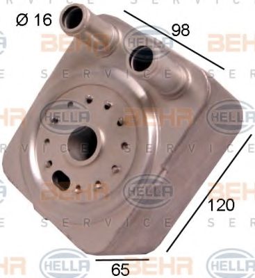 Масляный радиатор BEHR/HELLA 8MO 376 778-021