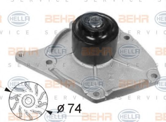 Водяной насос BEHR/HELLA 8MP 376 800-514