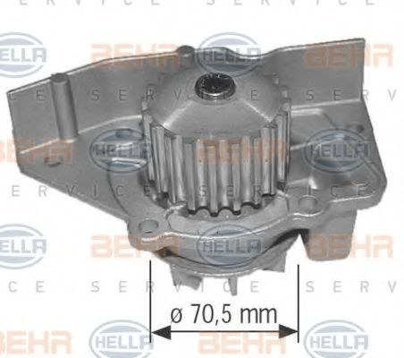 Водяной насос BEHR/HELLA 8MP 376 801-624
