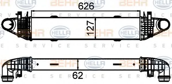 Интеркулер BEHR/HELLA 8ML 376 899-191