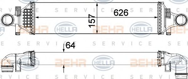 Интеркулер BEHR/HELLA 8ML 376 924-051