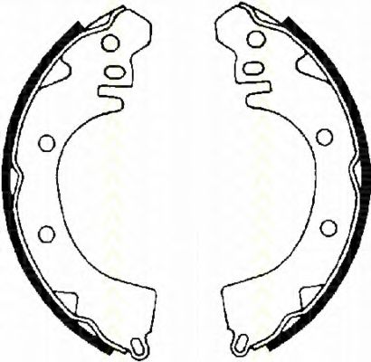 Тормозные колодки барабанные TRISCAN 8100 42422