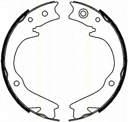 Тормозные колодки барабанные TRISCAN 8100 68003