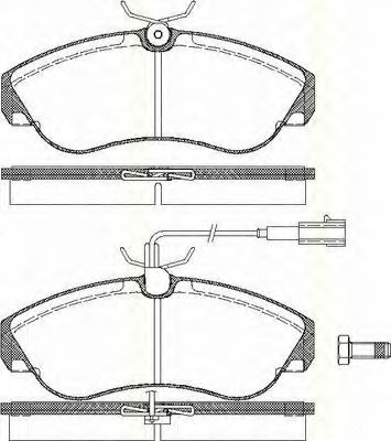 Тормозные колодки TRISCAN 8110 10021