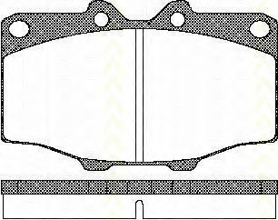 Тормозные колодки TRISCAN 8110 10034