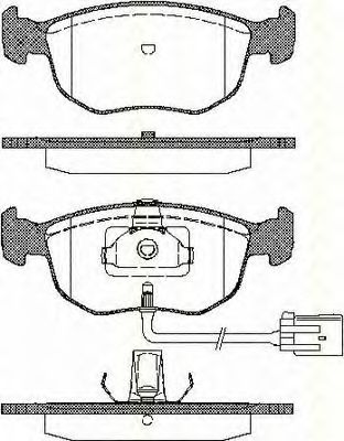 Тормозные колодки TRISCAN 8110 10504