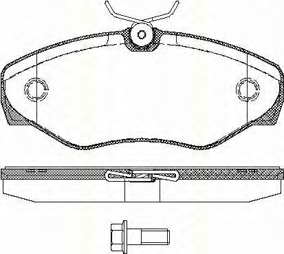 Тормозные колодки TRISCAN 8110 10529