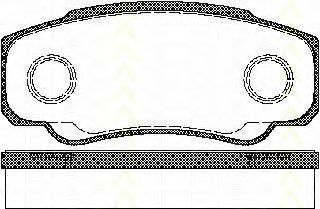 Тормозные колодки TRISCAN 8110 10533
